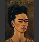 Frida Kahlo Self Portrait with Royal Gold Vest painting